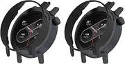 2-Pack Intended for CMF by Nothing Watch Pro 2 case, Premium Hard PC Screen Protector All-Around Protective Bumper Shell Cover Intended for CMF Watch Pro2 Smartwatch (Black+Black)