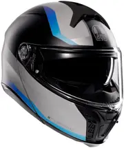 AGV Tourmodular Stray, flip up helmet , color: Matt Black/Light Grey/Blue , size: L