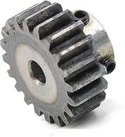 Gears Pinion Gear Set, Pinion Gear 1.5 Module 16T 17T 18 Teeth Spur Gear 6mm 6.35mm 8mm 15mm Bore Quenching Motor Gear 1.5M 12T 15T 25T Steel Transmission Gear bore Shaft(5mm Bore,1.5M 12T)