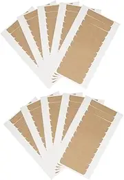 ELAYARD 10pcs Double Sided Wigs Tapes Adhesive Replacement Hair Extensions Tape Hair Tabs for Front Lace Wigs Toupee Hairpiece Supplies Light Brown
