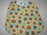 Paddington Yellow Baby Bib Cotton Front Towelling Back Handmade
