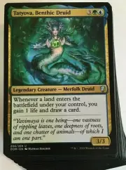 ***Custom Commander Deck*** Tatyova, Benthic Druid - Landfall - EDH Magic Cards