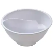 Cereal Bowl Milk Bowl Dry and Wet Separation Cereal Bowl One-Person Breakfast Tableware Household Dishes,White