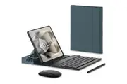 WASSUP for Samsung Galaxy Z Fold 6 5 4 3 2 Leather Folding Stand Keyboard Case with Capacitive Pen & Mouse-Green