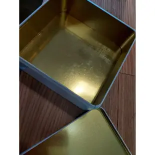 純白二手餅乾鐵盒禮品盒馬口鐵盒白色盒子16cm