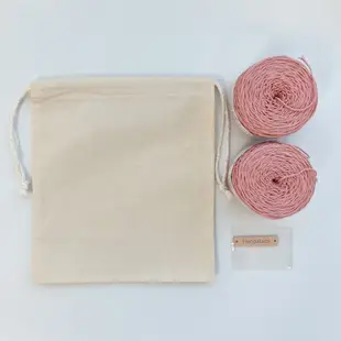 Mongchi 針織鉤針棉田的 DIY 套件網狀腿包包