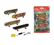 Simba 103306084 - World Of Toys - Finger Skateboard 4er Set - New