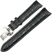 [BANDKIT] 18mm Leather Cowhide Watch Bands，For Tissot 1853 T035.207 T035 Black White Purple Red Women's Watch Strap Free Tools