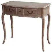 Louis XV Vintage Whitewash Console Table & Desk