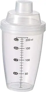 Shaker Bottle for Protein Powder Drink Mixer Portable Multifunctional Easy Clean Small 200ml with Scale for Gym Sports Office
