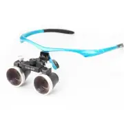 Dental Medical Surgical Binocular Loupe Optical Glass Magnifier 3.5X-420 Blue