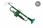 Rmze Professional Magic Green-Gold BB Trumpet including Hardcase