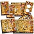 GUSTAV KLIMT TREE OF LIFE GOLD PAINTING LIGHT SWITCH PLATE OUTLET WALL ART COVER