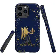 For iPhone 14 Pro Max Case Tough Protective Cover, Virgo Drawing