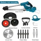 AU Cordless Grass Trimmer Lawn Electric Whipper Snipper Mower Edger Brush Cutter