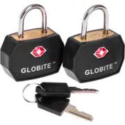 Globite TSA Luggage Locks 2 Pack - Black