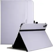 ProCase for iPad A16 11th Generation 11 Inch 2025/iPad 10th Generation Case 10.9 Inch 2022, iPad 11/10 PU Leather Case Business Stand Cover Smart Folio with Hand Strap Front Pocket Pen Loop -Purple