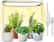 Daiilg 1 Piece Grow Lights for Indoor Plants Full Spectrum LED 50 Grow Lamps Height Adjustable Growing Lamp with Yellow Lights