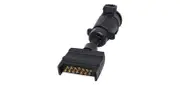 Powerhouse P8089 7 Pin Flat Plug to Large 7 Pin Round Socket Adapter