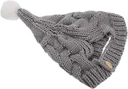 [WOFASHPURET] Casual Knitted Hat Newborn Baby Beanie Warm Wool Cap Hats for Soft Knitted Boys and Girls h Light Grey
