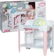 Baby Annabell, Dolls Changing Table, Baby Annabell Day & Night Changing Table with Rotating Wheel in Day and Night Mode, Light and Sound Functions, Changing Mat and 3 Hangers, 709672