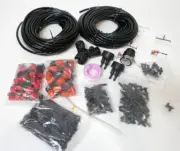 DYI Water Hose 100 ft Drip Automatic Irrigation System Adjustable Spray Kit