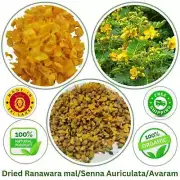 Dried Ranawara Flower Tea Ceylon Herbal Natural Organic Cassia Auriculate Avaram