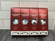 Dozen Callaway Chrome Soft Truvis Black & Blue Chevron Golf Balls