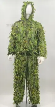 Gilly Suit Zip Hoodie & Pants Camouflage Mesh Spring Summer M/L Used