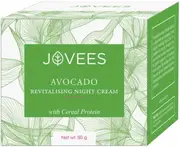 Jovees Night Cream with Avocado for Younger and Glowing (50gm) With Cereal Protein - Revitalising - Refreshes - Relax - Jojoba & Almond Oil - All Skin Types