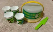 Tupperware TupperKids Spatula, Cake Carrier & 4 Tumblers. Brand New