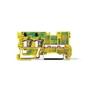 A●10pcs WAGO 769-257 ​2-Conductor/1-Pin Ground Terminal Block Green-Yellow New