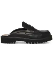 Aqua College Women's Fever Slip-on Penny Loafer Mule Flats Black MUS10-New!