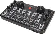 Sound Mixer Board, Live Sound Card and Audio Interface Sound Board with Multiple DJ Mixer Effects, Voice Changer, Bluetooth Noise Reduction, Use for Streaming, Podcasting,