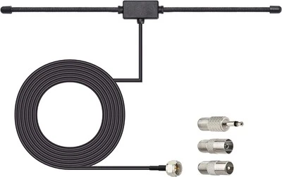 Bingfu FM Radio Dipole Antenna for Stereo Receiver Indoor Pioneer Onkyo Black