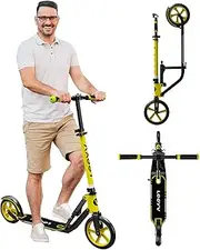 Scooter for Kids 6-12 & Adults | Adjustable Height, Foldable, Lightweight Aluminum Frame | Holds Up to 220lbs | Smooth Ride on Any Terrain