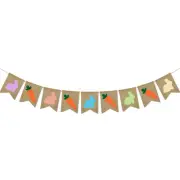 Party Banner Decor Spring Themed Banners Hare Decoration Creative