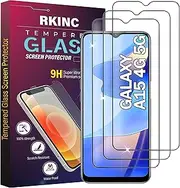 [RKINC] Screen Protector [3-Pack] for Samsung Galaxy A15 5G / 4G, Tempered Glass Film Screen Protector, 0.33mm [LifetimeWarranty][Anti-Scratch][Anti-Shatter][Bubble-Free]