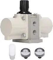 Respicefinem Pneumatic Boost Valve with Pressure and Muffler Type Compressed Pressure Increasing Valve High Pressure Boosting Easy to Operate for Compressed Systems Maximum 2