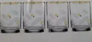 Lenox Holiday Gold Set Of 4 New Whiskey Drinking Ball Glasses Christmas Barware