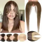 Women's Hairline Topper Hairpiece Toupee Front Lace Patches Hair Piece Bang Lace