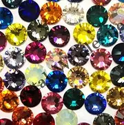 144 Swarovski 2058 Xilion / 2088 Xirius 30ss crystal flatback rhinestones ss30 mix colors 6.4mm ** from Mychobos (Crystal-Wholesale)**