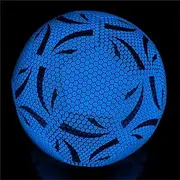 Blissora Bright Soccer Ball Glow in The Dark, Light Up Soccer Ball Size 5, Football with Pump and Needles for Soccer Training