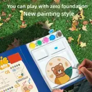 Foam Painting Kit 3D Effect Foam Texture Painting Paper Stippler Toys Foam P39C