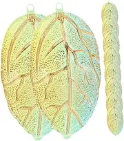 [Generic] Charm Pendants 10pcs Leaf Charms for Jewelry Making Dangle Pendants Craft Charms Holes