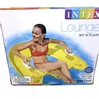 Intex Lounge Sit ‘N Float 60” x 39” Yellow W/2 Cup Holders Pool Inflatable