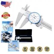 Professional Monoblock Dial Caliper - 8 Inches with Anti-Scratch Coating