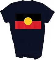 Indigenous Australian Souvenir Flag Aboriginal Australia Unisex Shirt Gift Women Men