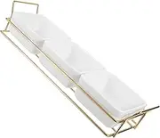 PEPLAYTAL 1Set Snacks Tray with Compartments Candy Dish for Fruits Nuts and Desserts Stylish Serving Plate for Parties and Gatherings Decorative Appetizer Serving Tray