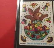 Vintage Stickers ILLUMINATIONS Scratch and Sniff Sticker Mod 80s Jelly Beans